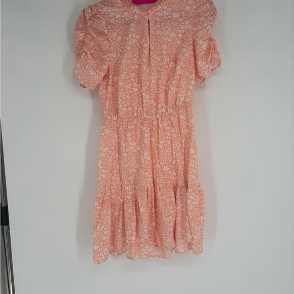 Loft Lightweight Peach Colored Floral Dress - Picture 3 of 12
